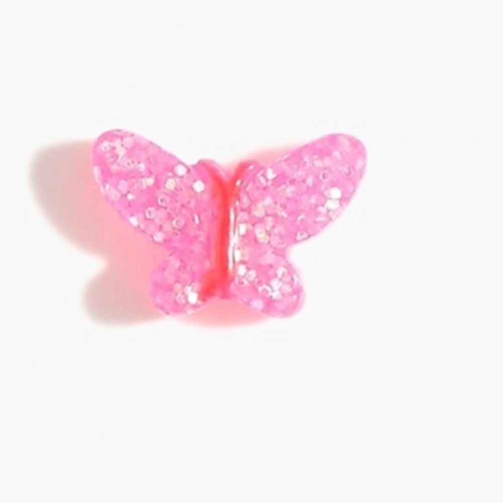 J. Crew Glitter Butterfly Earrings - Picture 2 of 5
